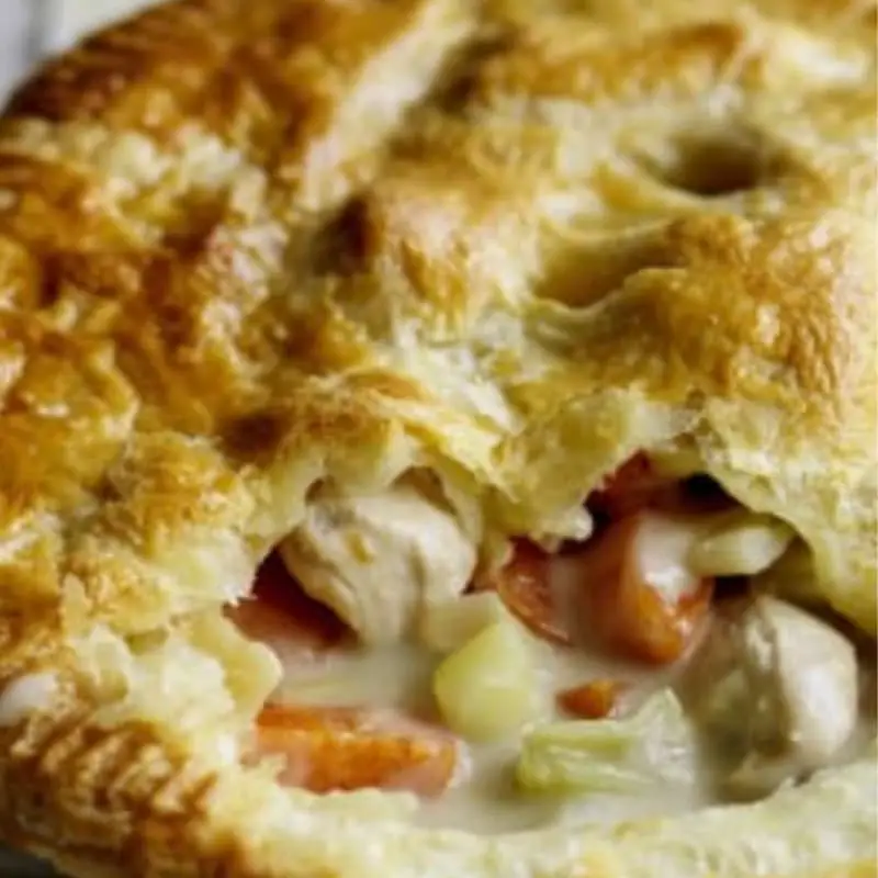 Jamie Oliver Chicken and Leek Pie With Puff Pastry