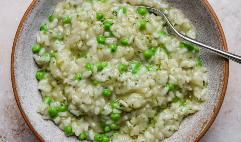 Jamie Oliver Pea and Mint Risotto