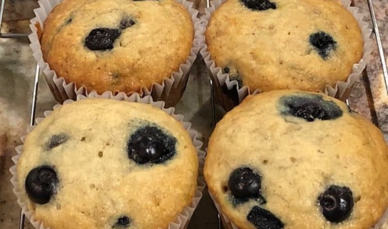 Jamie Oliver Blueberry and Banana Muffins