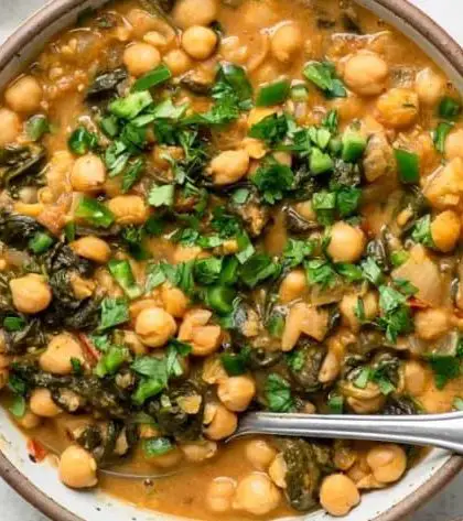 Jamie Oliver Chickpea and Spinach Curry