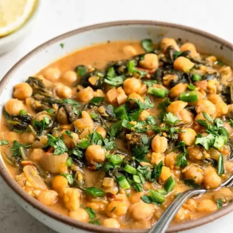 Jamie Oliver Chickpea and Spinach Curry