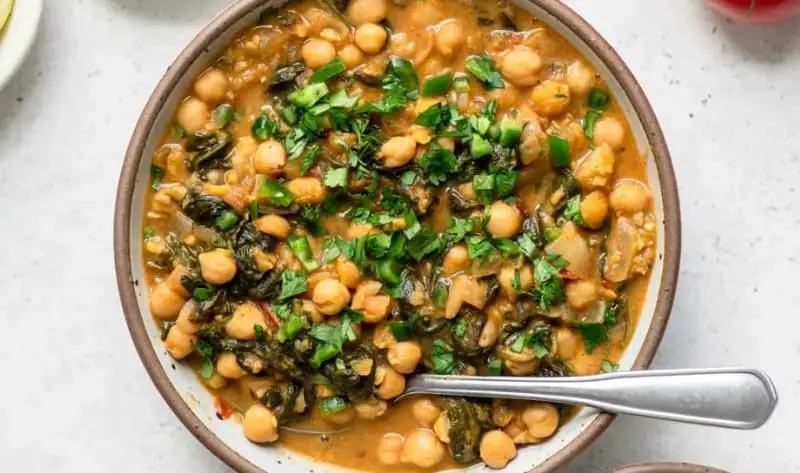 Jamie Oliver Chickpea and Spinach Curry