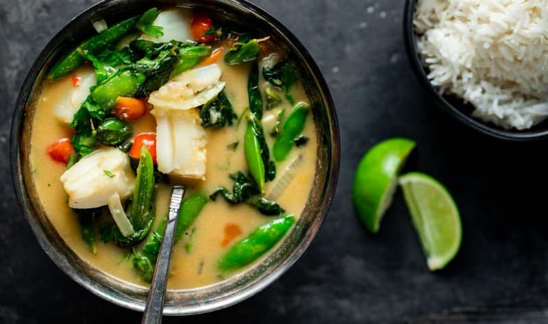 Jamie Oliver Fish Thai Green Curry