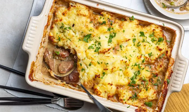 jamie oliver sausage and mash pie