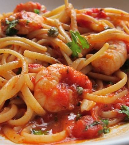 Jamie Oliver Prawn Linguine