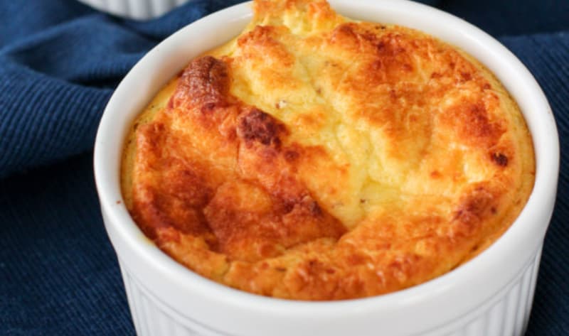 Twice Baked Cheese Souffle