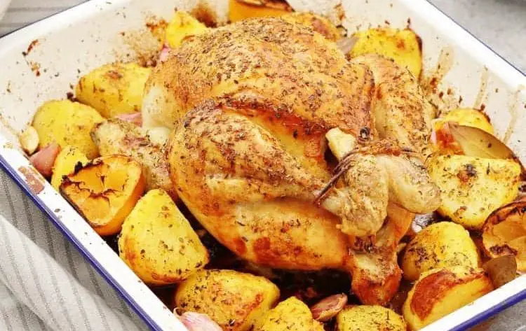 Jamie Oliver Roast Chicken and Potatoes