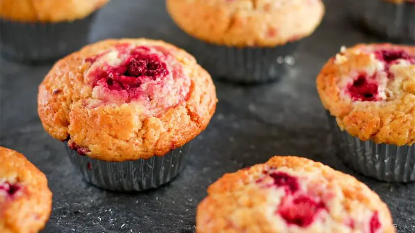 Jamie Oliver Raspberry and White Chocolate Muffins