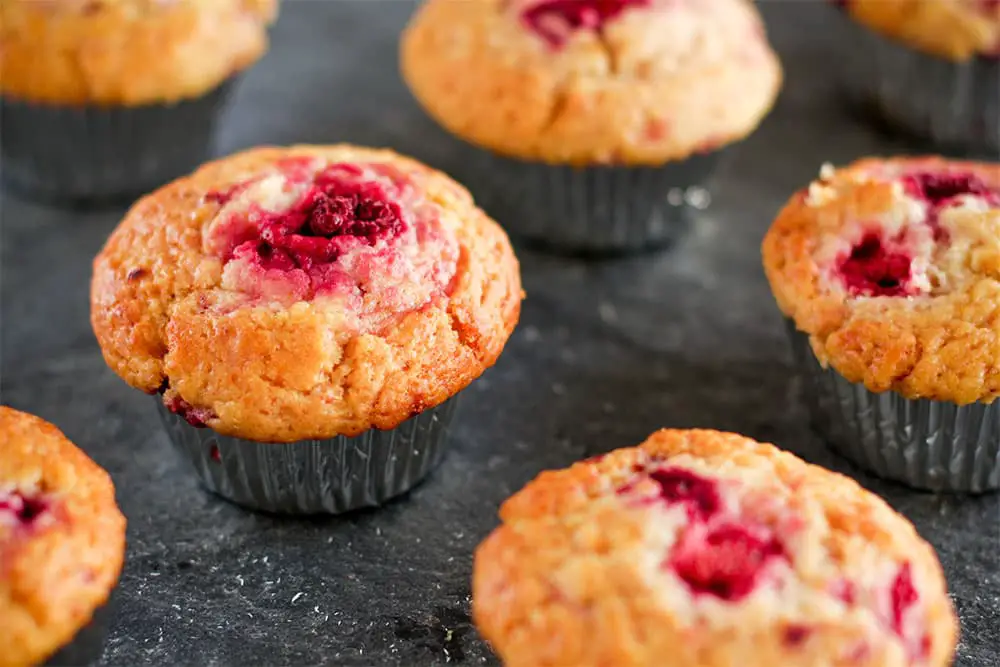 Jamie Oliver Raspberry and White Chocolate Muffins