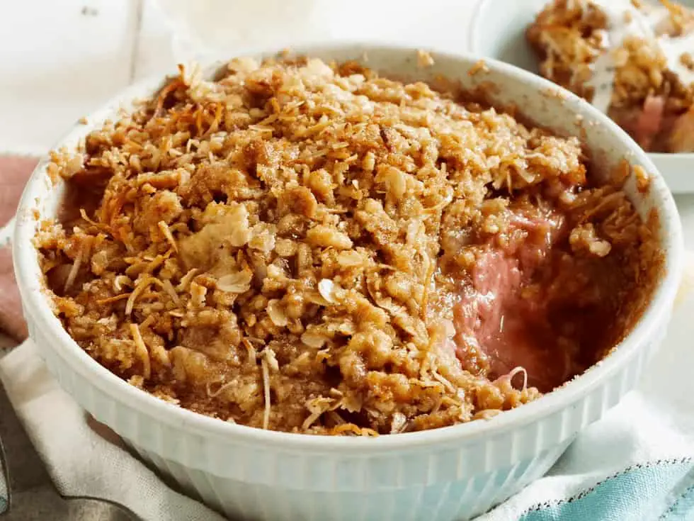 Jamie Oliver Apple and Rhubarb Crumble Recipe