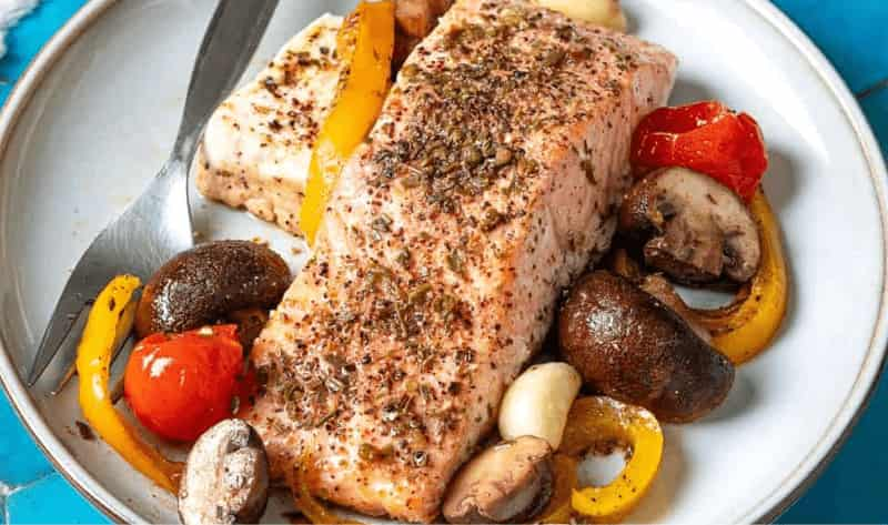 Jamie Oliver 30-Minute Salmon Tray Bake