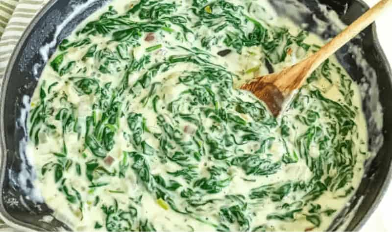 Jamie Oliver Creamed Spinach