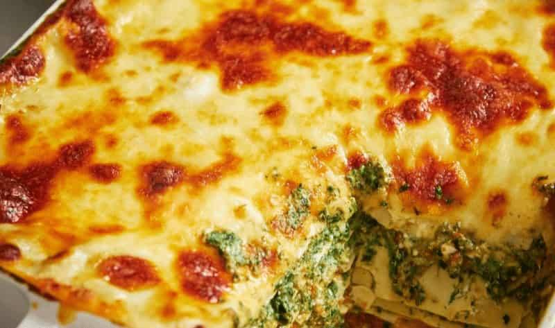 Jamie Oliver spinach lasagne