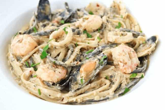 Jamie Oliver Creamy Seafood Pasta