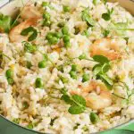 jamie oliver prawn pea risotto