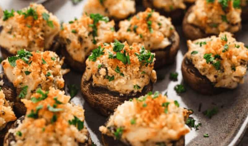 Jamie Oliver Stuffed Mushrooms