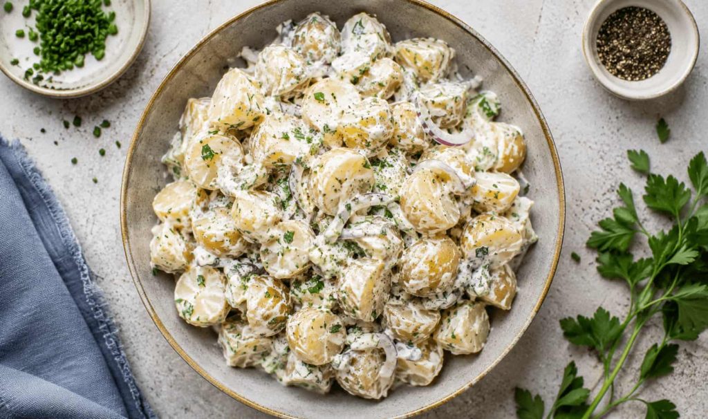 Jamie Oliver Crème Fraîche Potato Salad