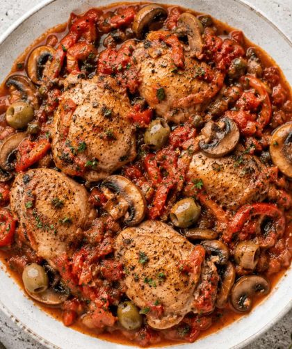 Jamie Oliver Mushroom and Chicken Cacciatore