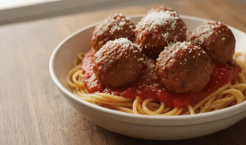 Jamie Oliver Spaghetti and Meatballs