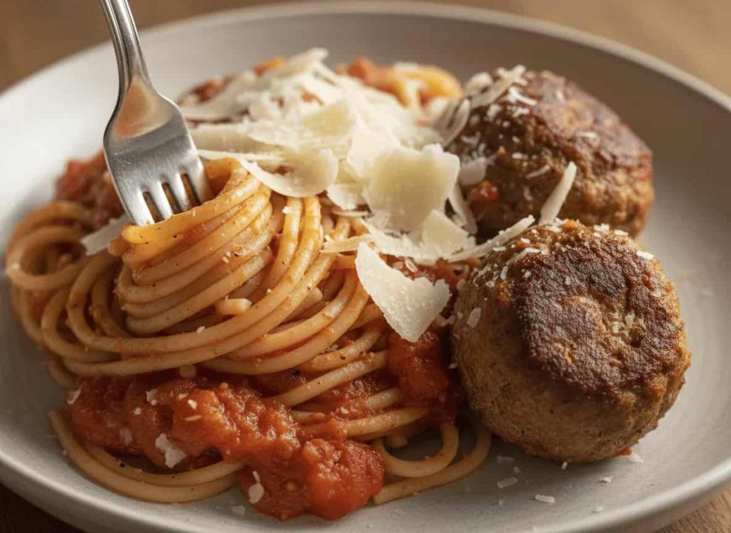 Jamie Oliver Spaghetti and Meatballs